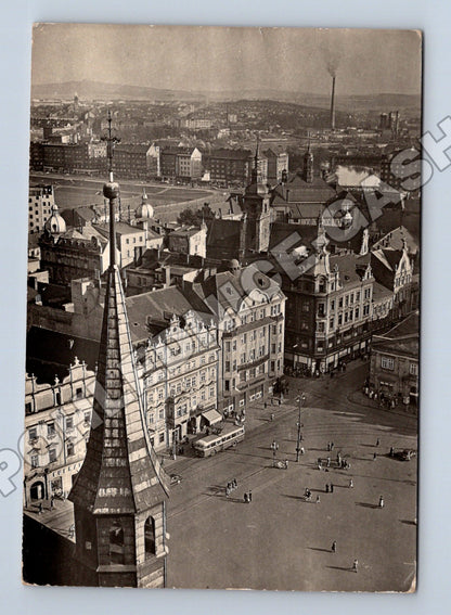 Pohlednice Plzeň náměstí Republiky kostel 1958 (M34307)