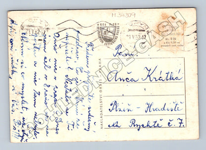 Pohlednice Chrást kostel sv. Matěje 1932 (M34309)