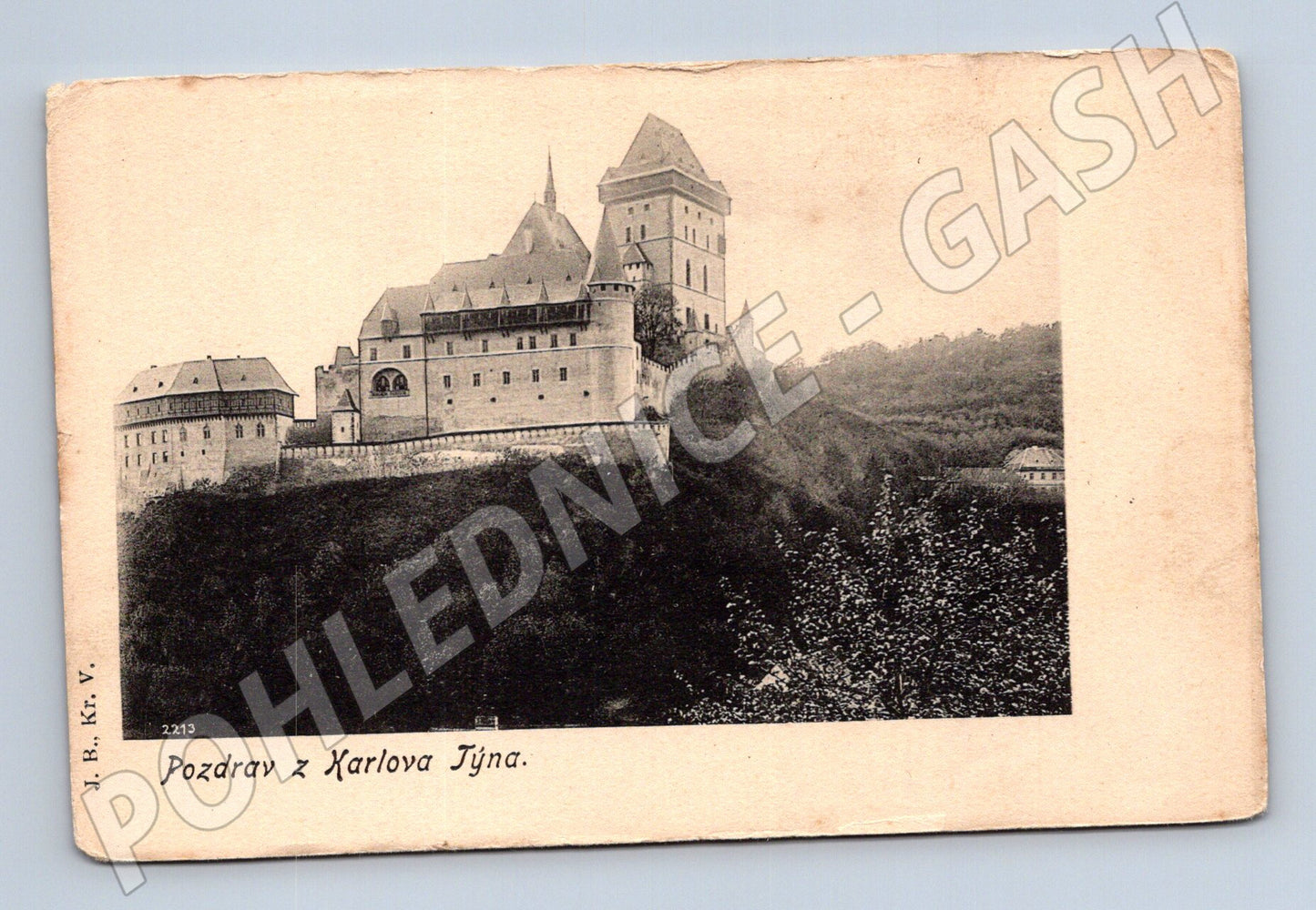 Pohlednice Karlštejn pozdrav historický (M3431)