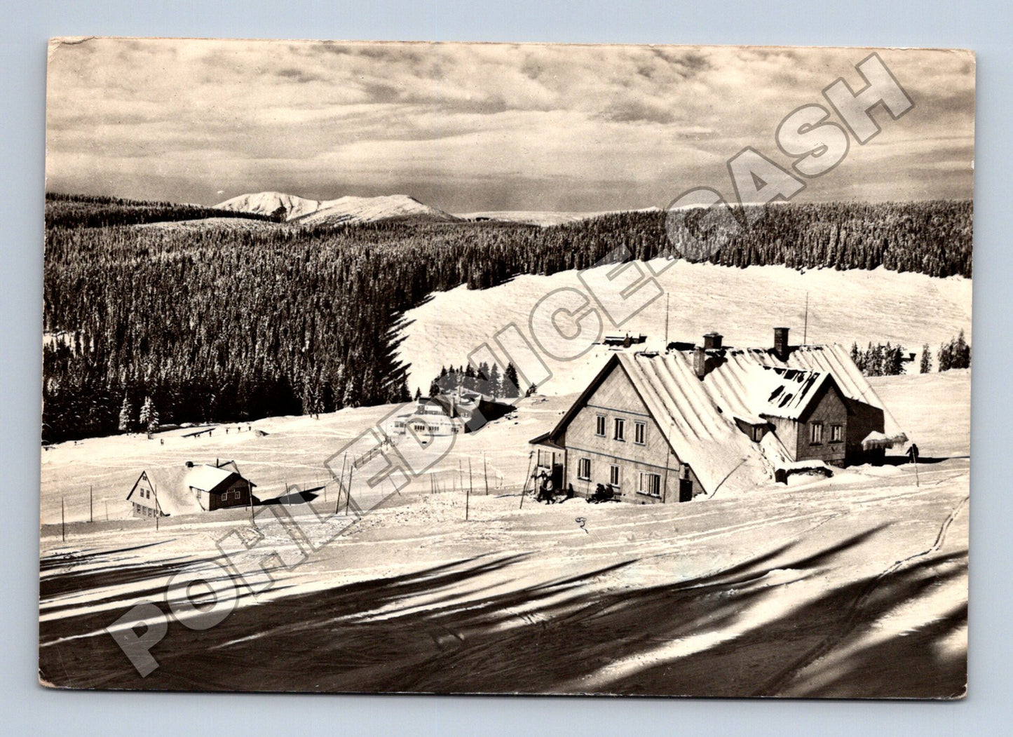 Pohlednice Krkonoše Strážné Friesovy boudy 1965 (M34315)