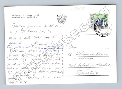 Pohlednice Janské Lázně Lázeňský dům Janský dvůr (M34316)