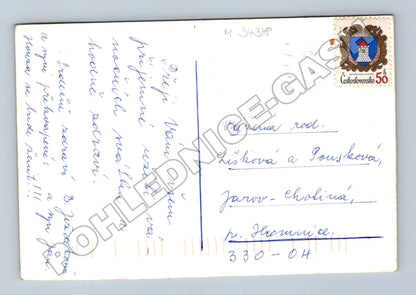 Pohlednice Jarov-Chodina zimní krajina chalupa (M34318)