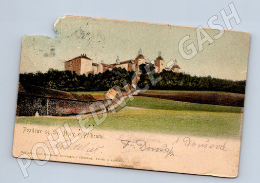 Pohlednice Svatá Hora u Příbrami pozdrav (M3432)