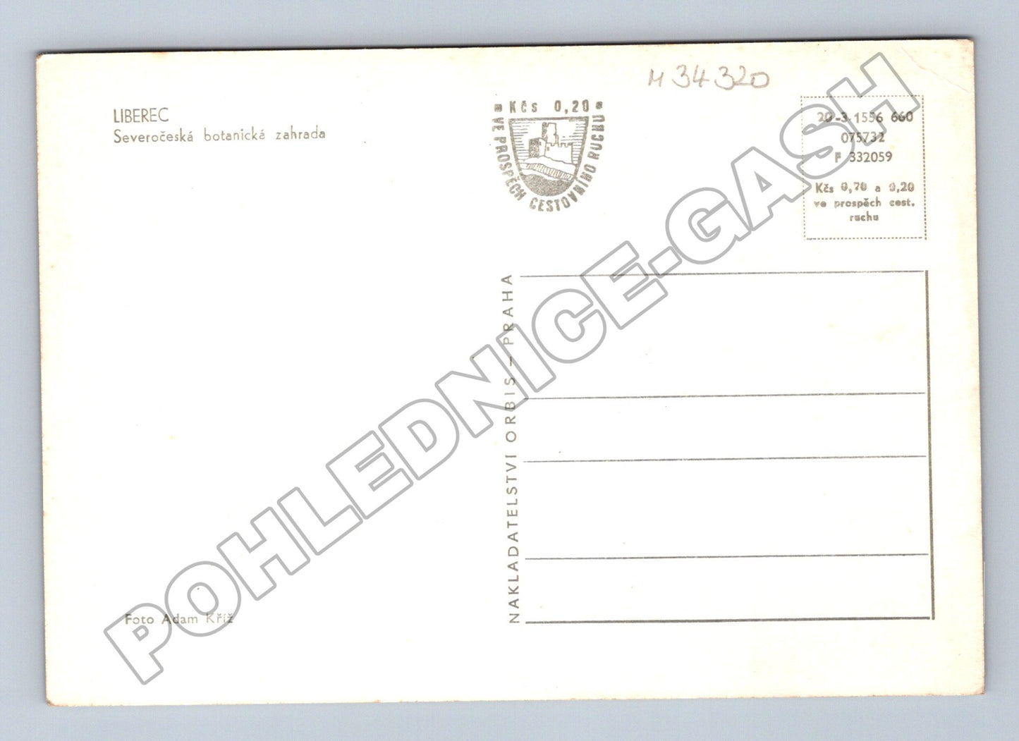 Pohlednice Liberec Severočeská botanická zahrada 1960s (M34320)
