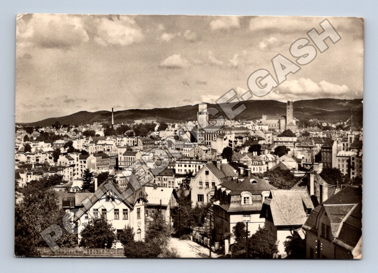 Pohlednice Jablonec nad Nisou panorama města (M34332)