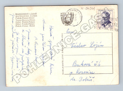Pohlednice Mariánské Lázně Hotel Čedok-Palace 1961 (M34341)