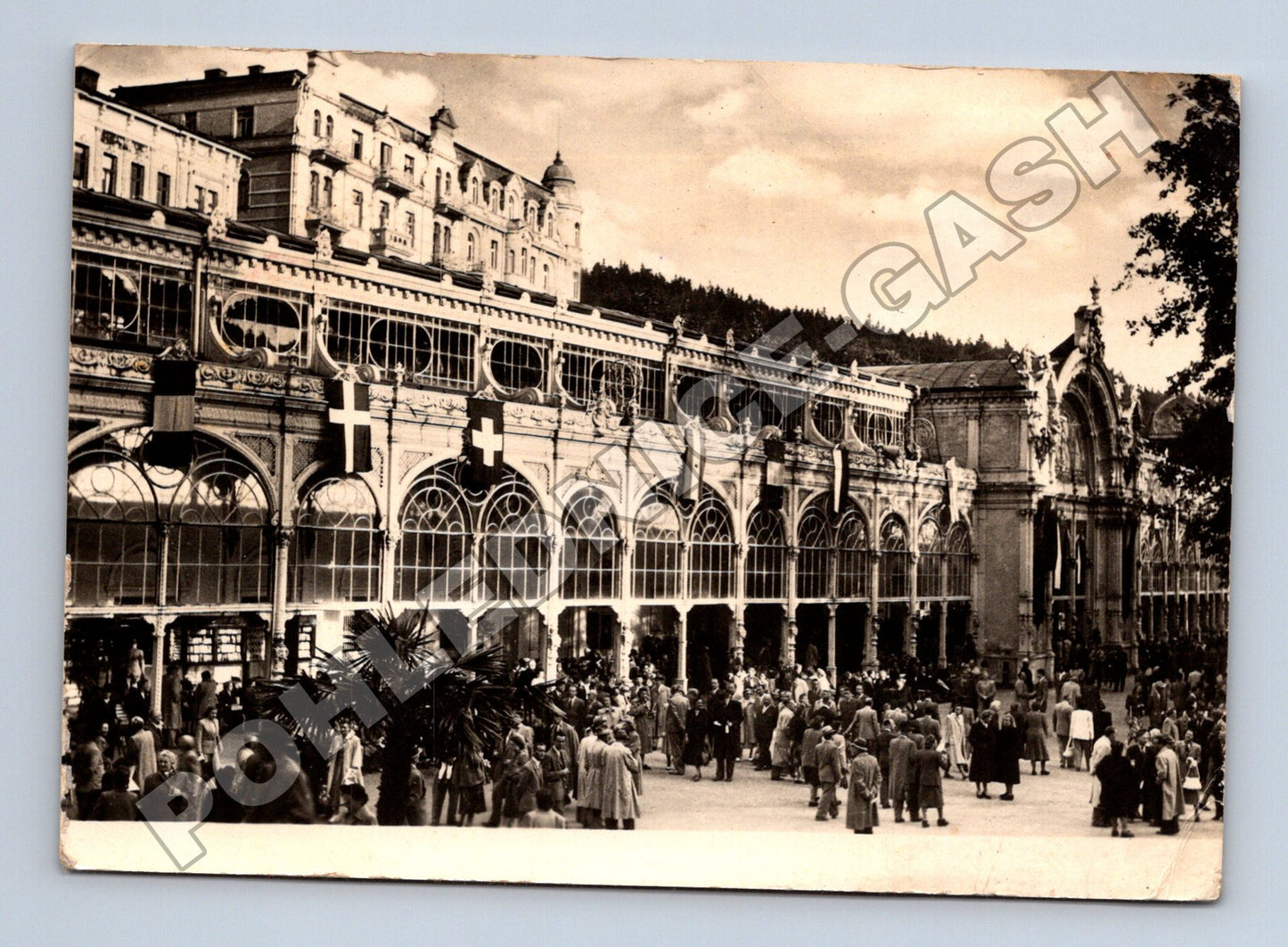 Pohlednice Mariánské Lázně Kolonáda 1953 (M34345)