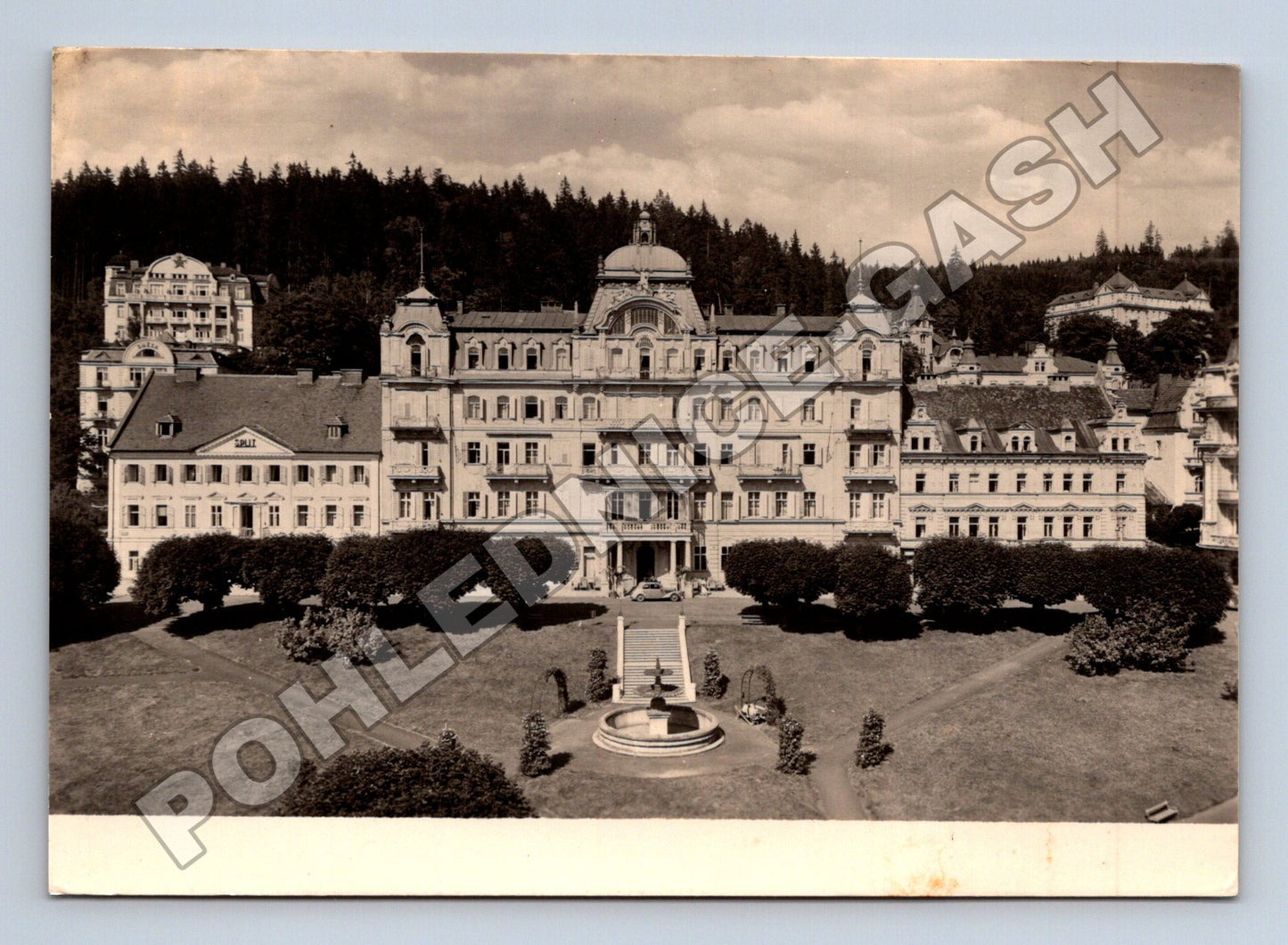 Pohlednice Mariánské Lázně nám. Klementa Gottwalda 195X (M34349)