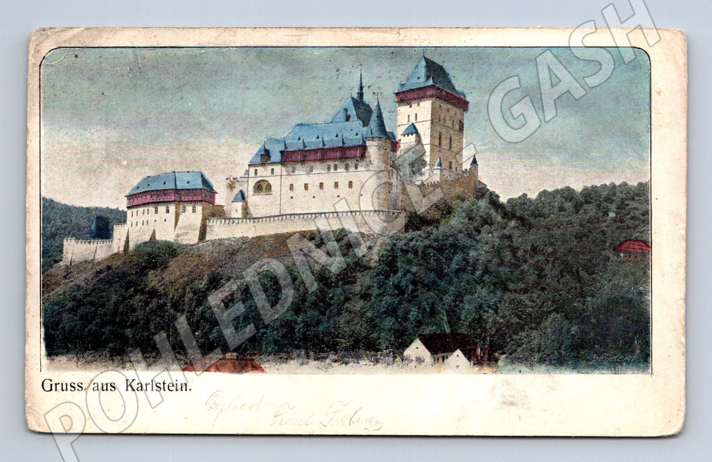 Pohlednice Karlštejn starý motiv R U (M3435)