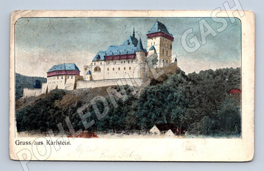 Pohlednice Karlštejn starý motiv R U (M3435)