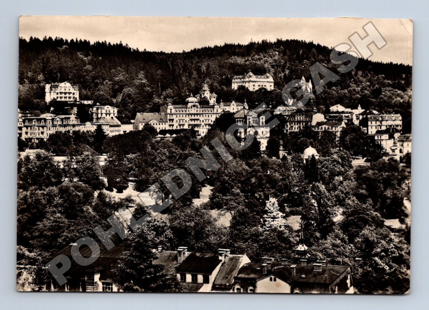 Pohlednice Mariánské Lázně celkový pohled 1942 (M34352)