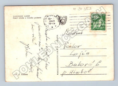 Pohlednice Mariánské Lázně Lesní pramen 1963 (M34353)