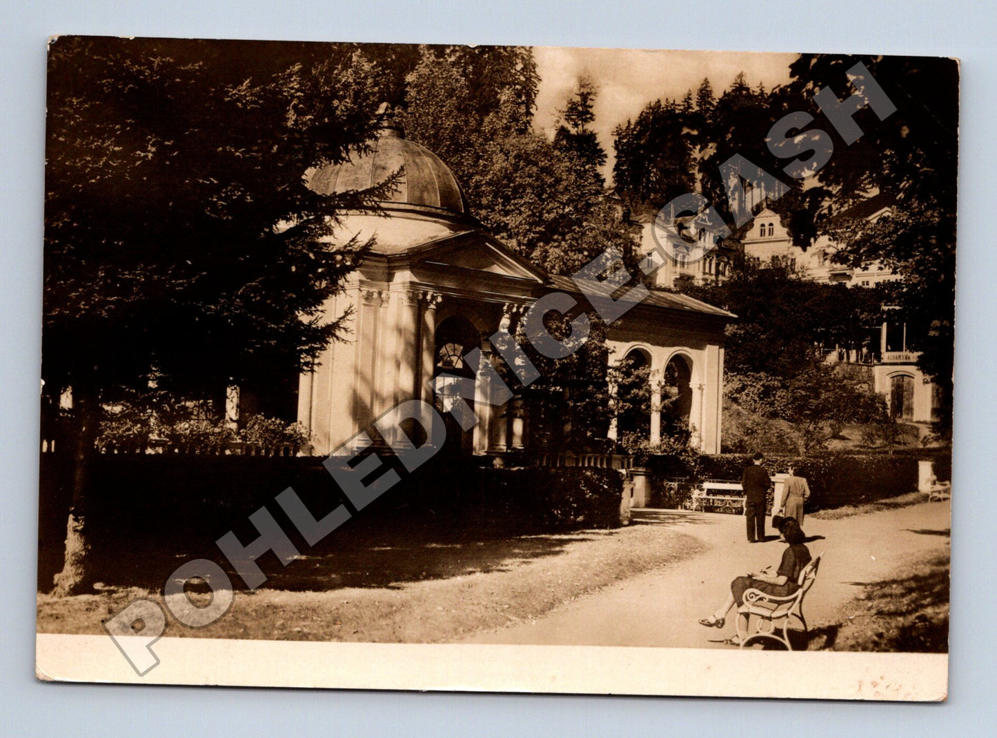 Pohlednice Mariánské Lázně Lesní pramen 1940 (M34354)
