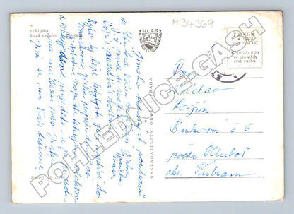 Pohlednice Stříbro Stará radnice 1953 (M34369)