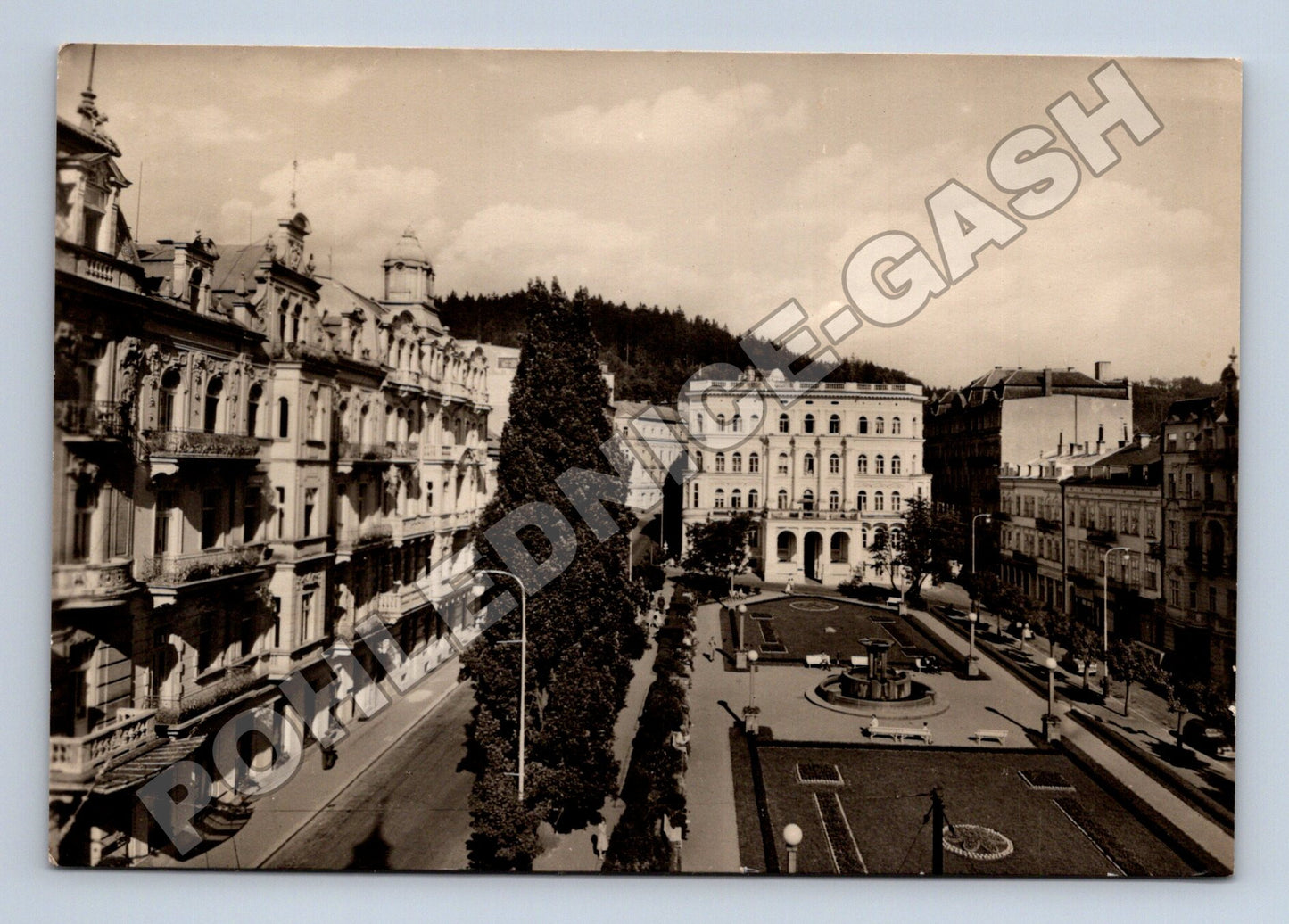 Pohlednice Mariánské Lázně Stallinovo náměstí 1959 (M34371)