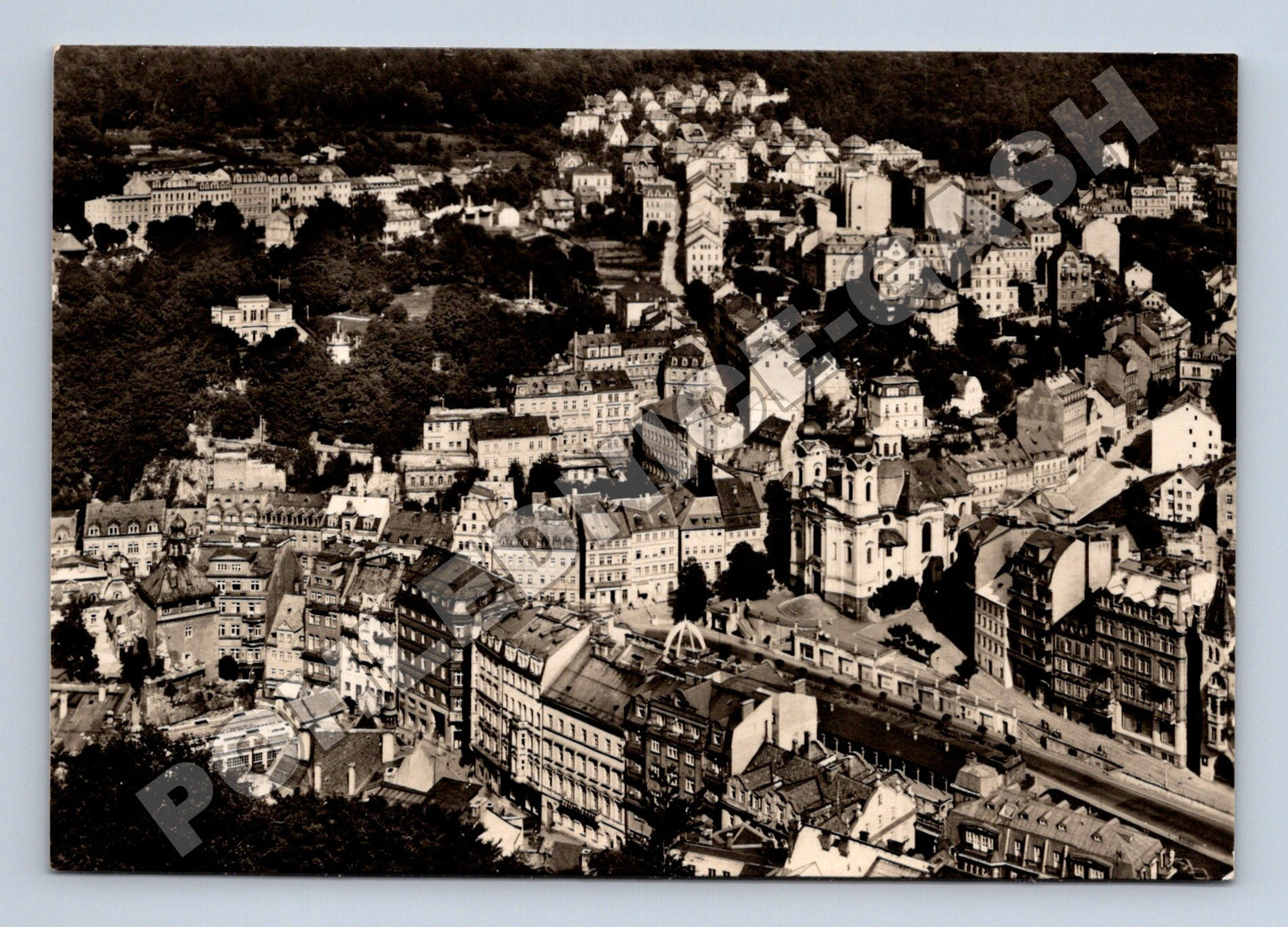 Pohlednice Karlovy Vary panorama 1959 (M34378)