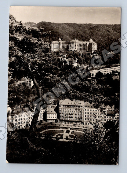 Pohlednice Karlovy Vary Leninovo náměstí Imperial 1959 (M34379)