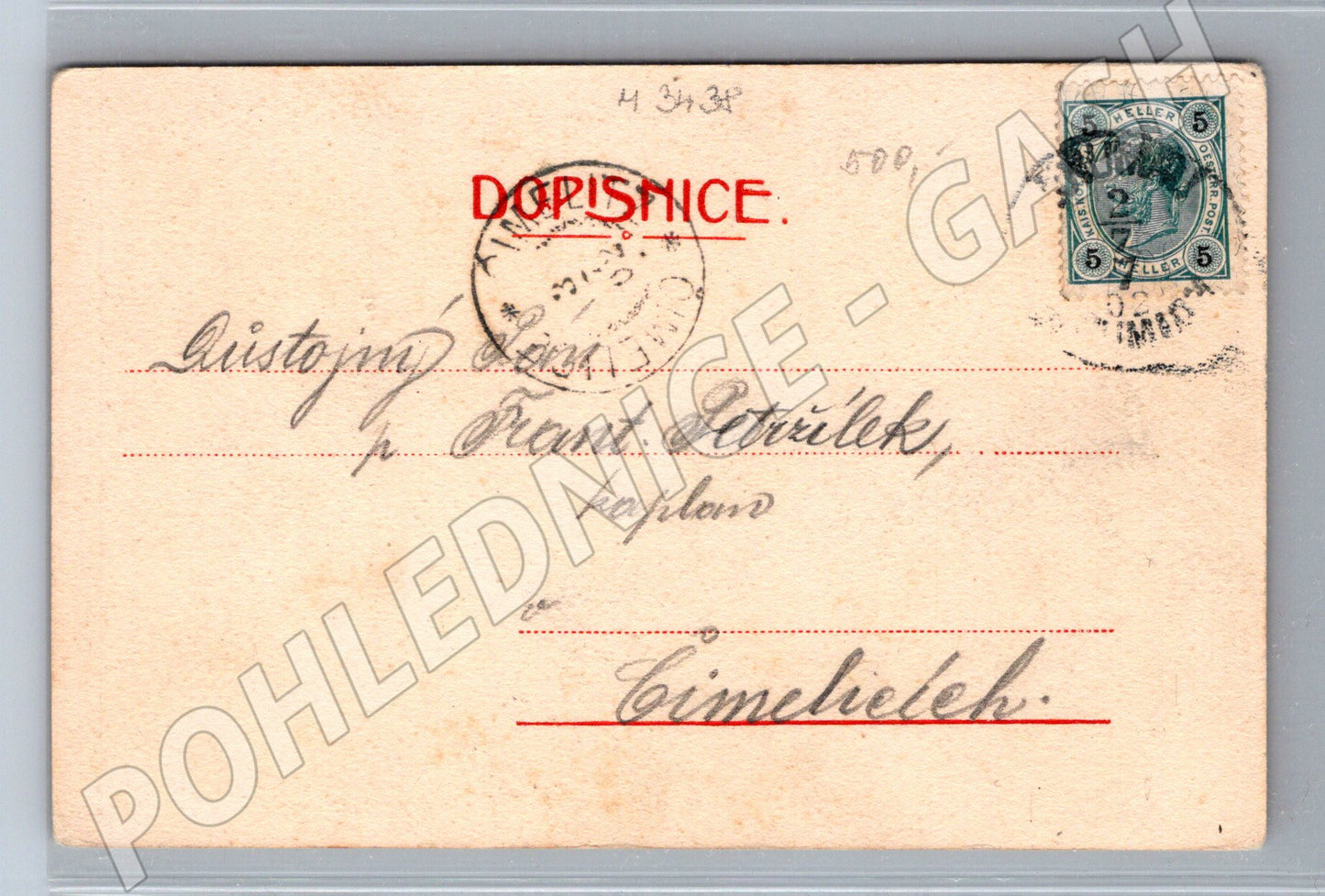 Pohlednice Český Krumlov zámek a město (M3438)