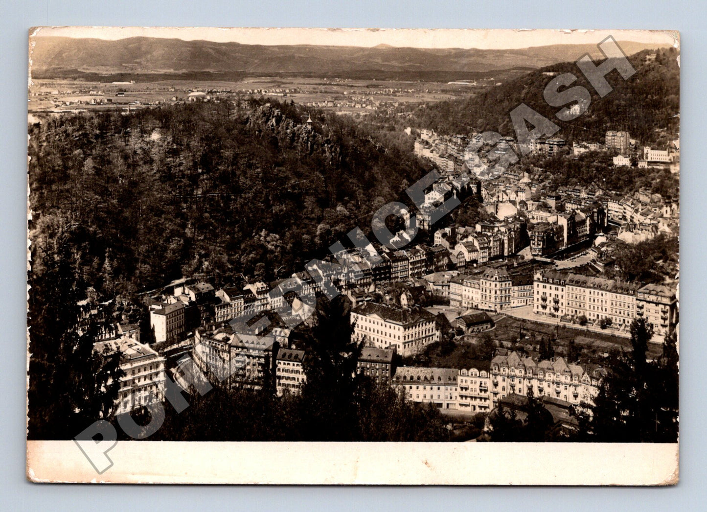 Pohlednice Karlovy Vary údolí Teplé 1950 (M34381)