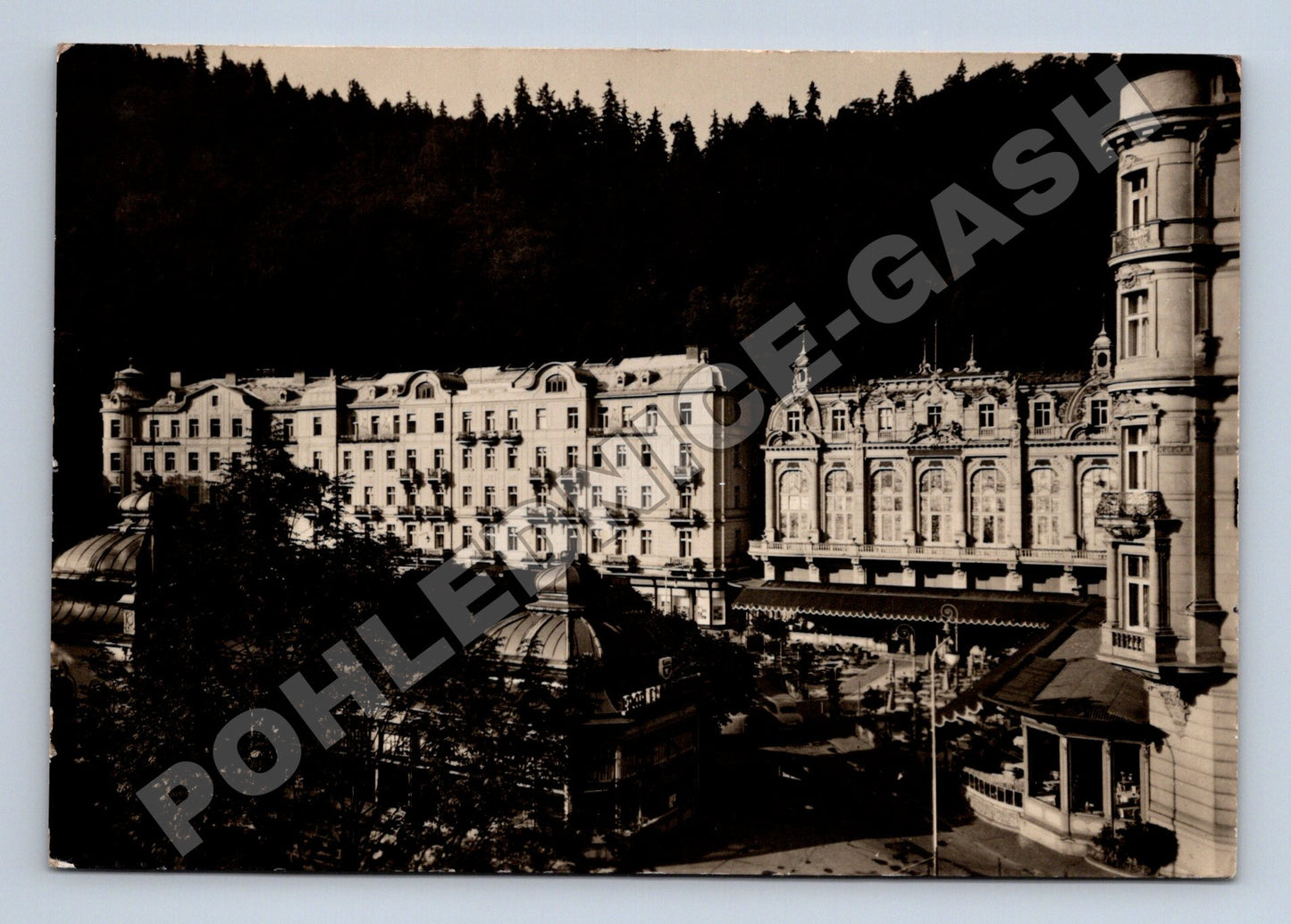 Pohlednice Karlovy Vary Park-Hotel Moskva-Čedok 1926 (M34382)