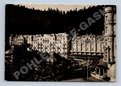Pohlednice Karlovy Vary Park-Hotel Moskva-Čedok 1926 (M34382)