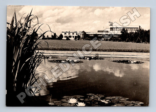 Pohlednice Poděbrady lázně budova 1940 (M34389)