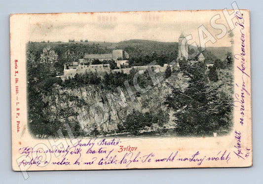 Pohlednice Zvíkov plastický motiv (M3439)