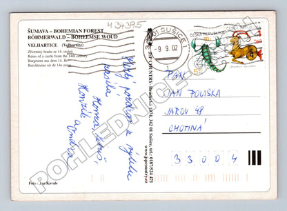 Pohlednice Velhartice hrad, zřícenina 2002 (M34395)