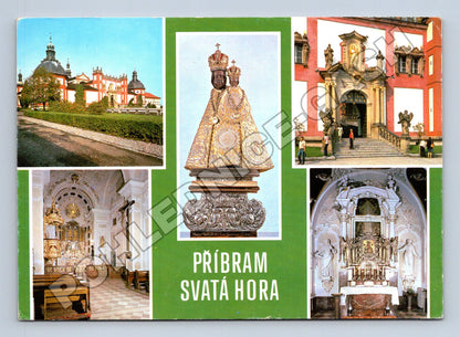 Pohlednice Příbram Svatá Hora multiobrázek 1976 (M34397)