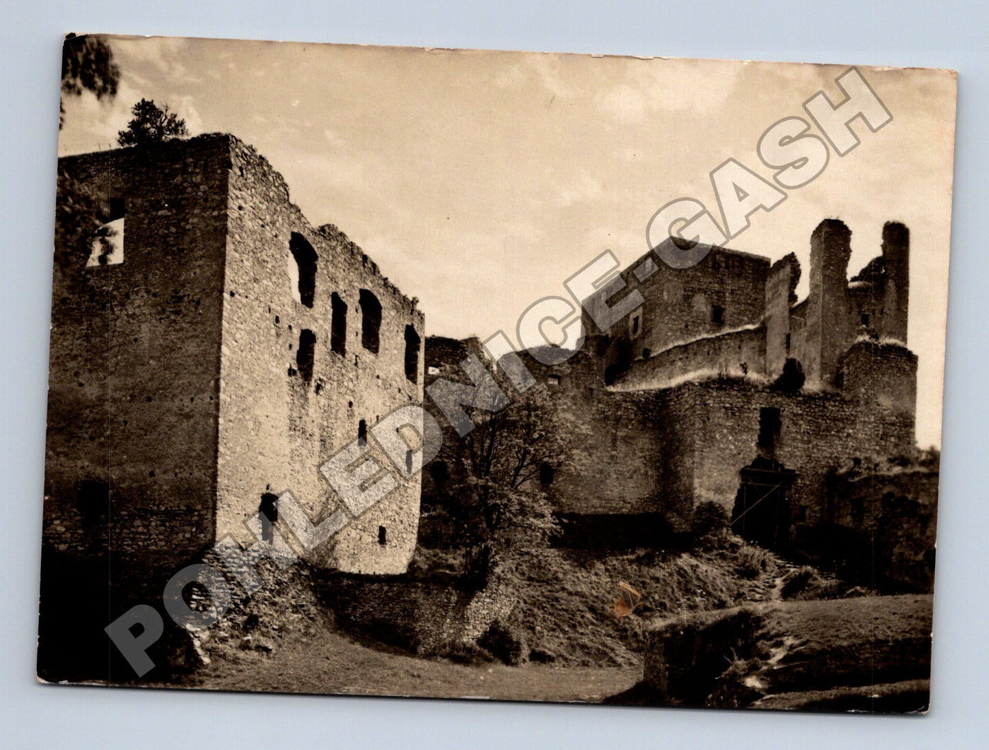 Pohlednice Rabí hrad zřícenina 1956 (M34413)