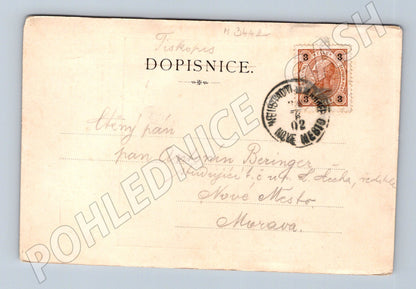 Pohlednice Žubštejn hrad 1902 (M3442)