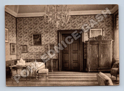 Pohlednice Konopiště ložnice zámku (M34423)