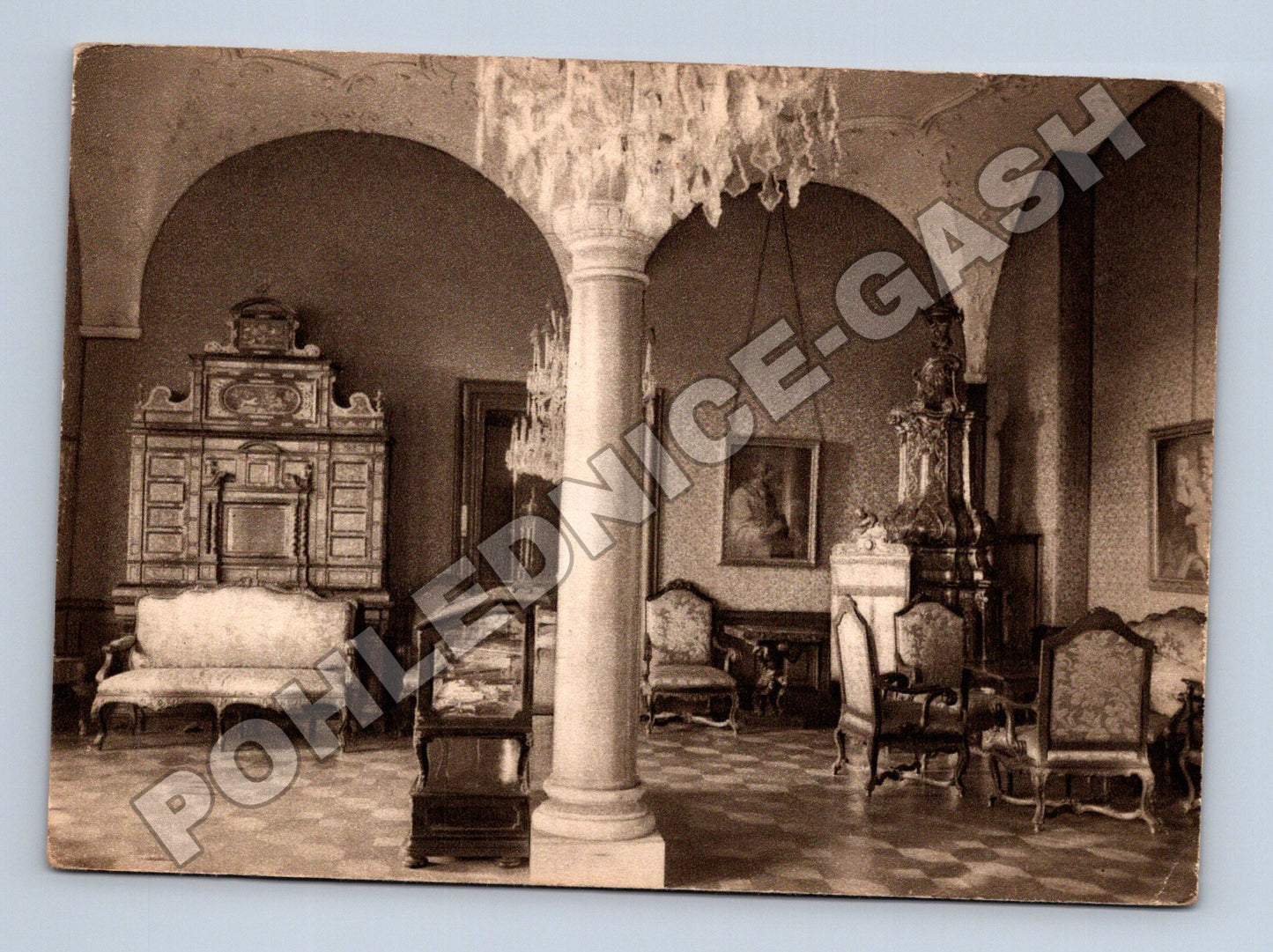 Pohlednice Konopiště Sloupový salon (M34424)