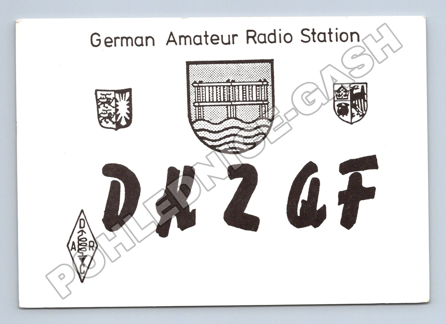 Pohlednice Německo radioamatérská karta DK2QF 1993 (M34436)
