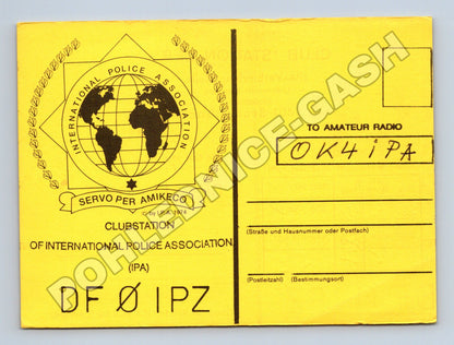 Pohlednice Německo QSL karta IPA Brodenbach 1991 (M34438)