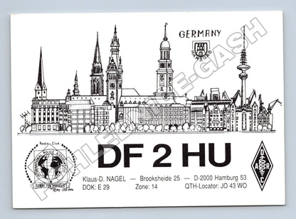 Pohlednice Německo Hamburg amatérské rádio 1991 (M34442)