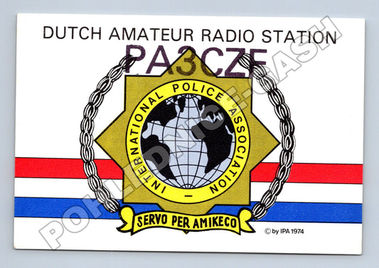 Pohlednice Holandsko amatérské rádio IPA PA3CZE 1991 (M34443)