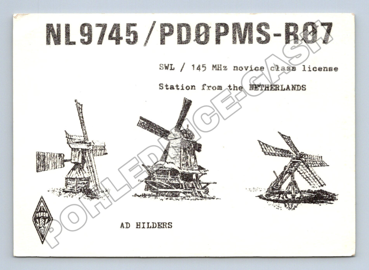 Pohlednice Holandsko Větrné mlýny 1992 (M34446)