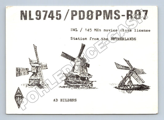 Pohlednice Holandsko Větrné mlýny 1992 (M34446)