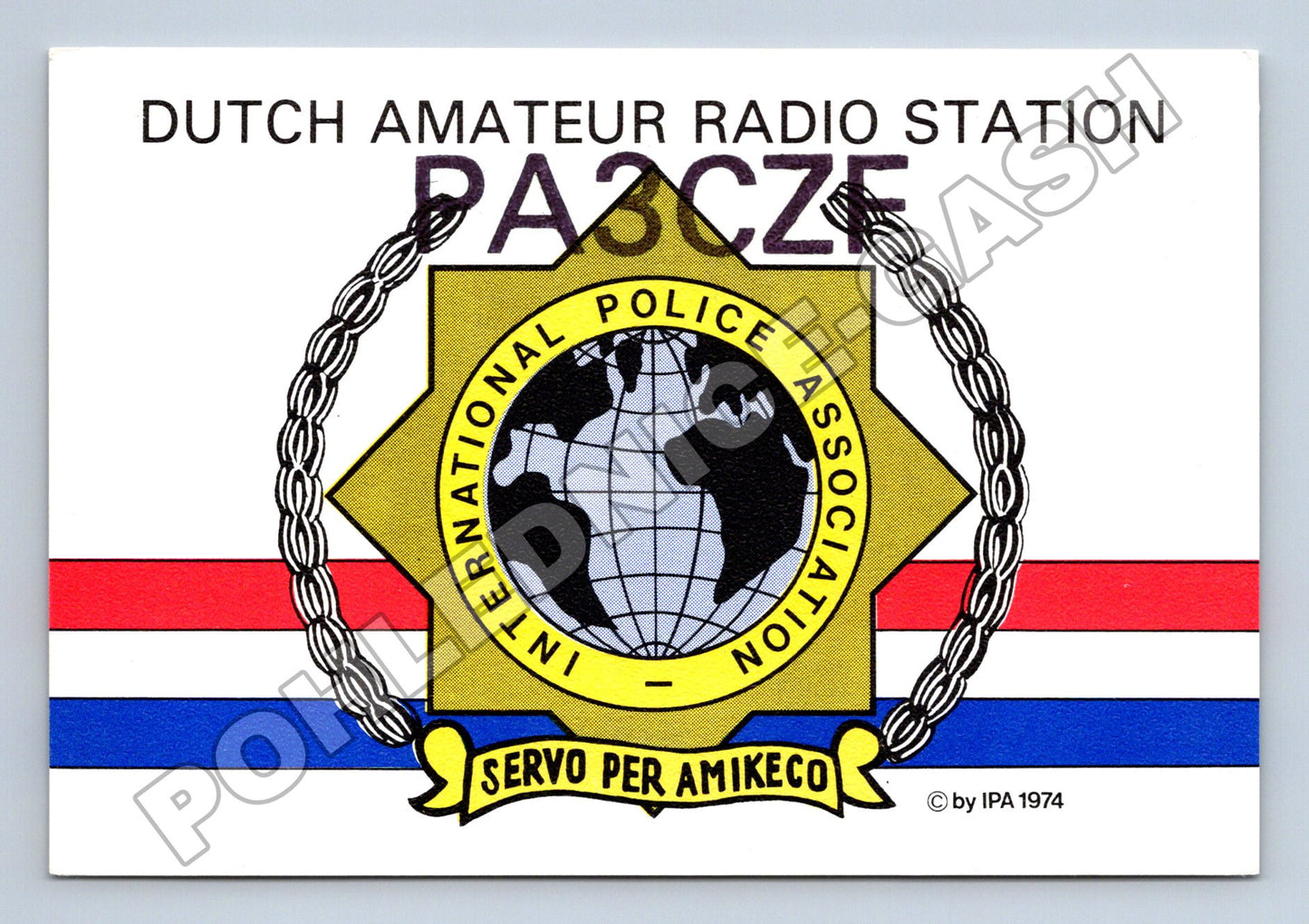 Pohlednice Holandsko radioamatérská QSL karta IPA 1993 (M34447)