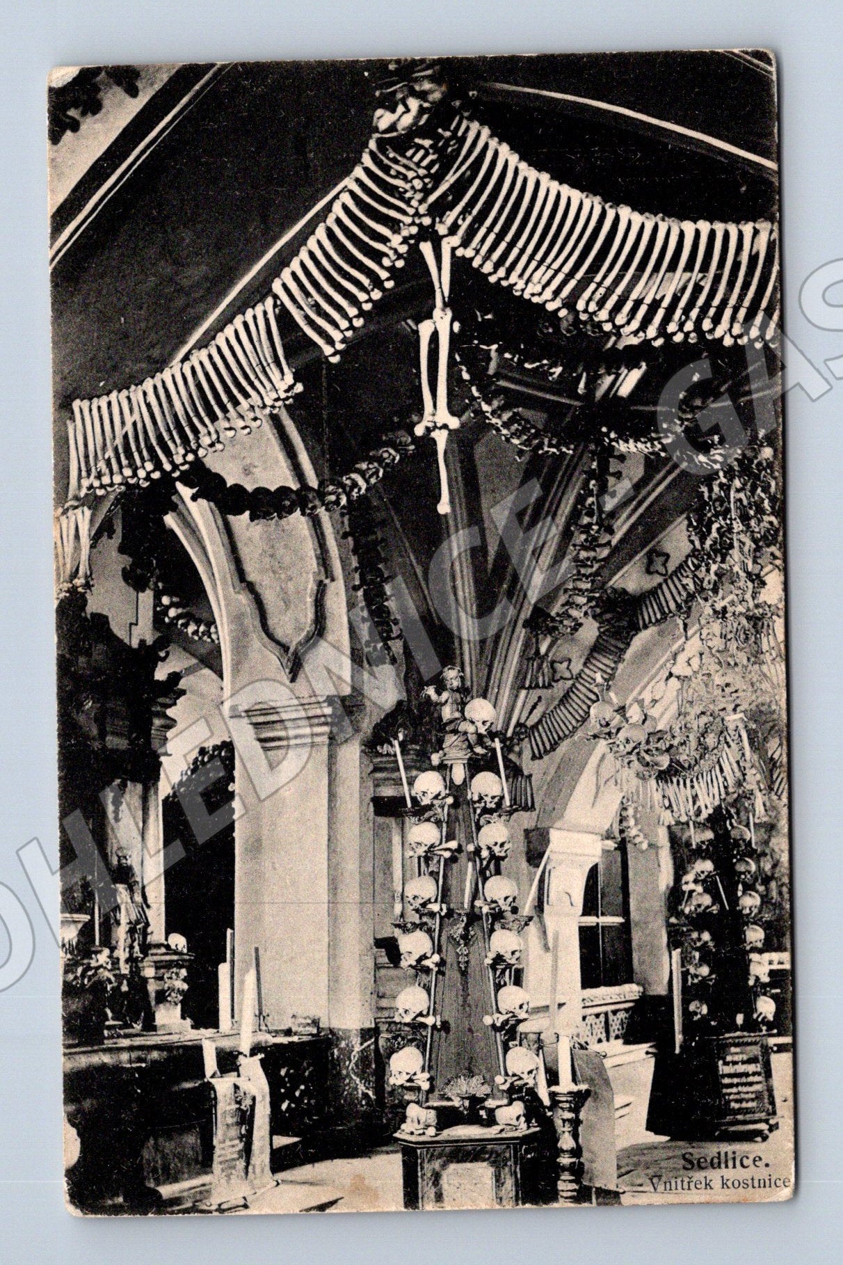 Pohlednice Sedlec Kostnice 1918 (M3445)