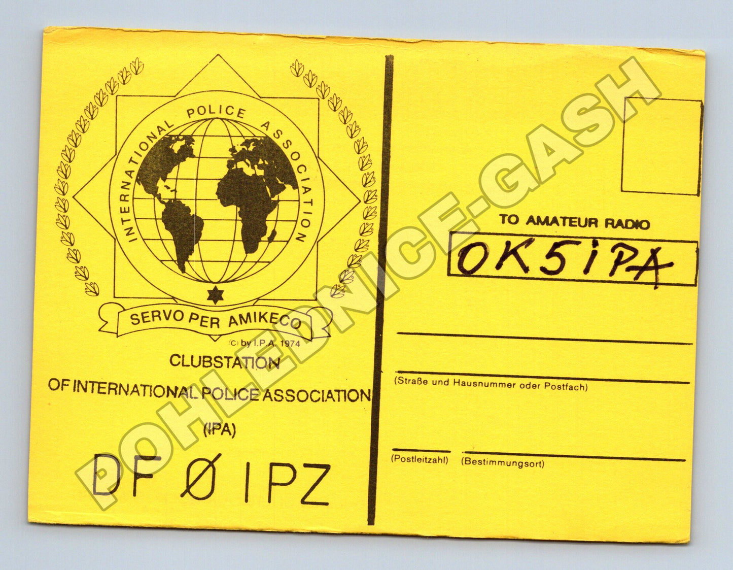 Pohlednice Německo IPA QSL karta Koblenz 1991 (M34453)