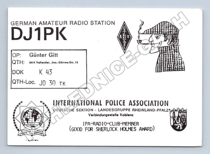 Pohlednice Německo radioamatérská QSL karta IPA 1993 (M34456)