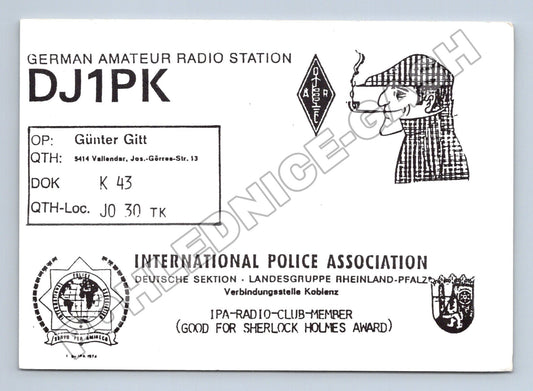 Pohlednice Německo radioamatérská QSL karta IPA 1993 (M34456)