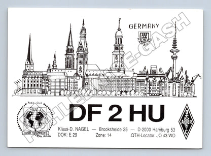 Pohlednice Německo Hamburg QSL karta 1993 (M34463)