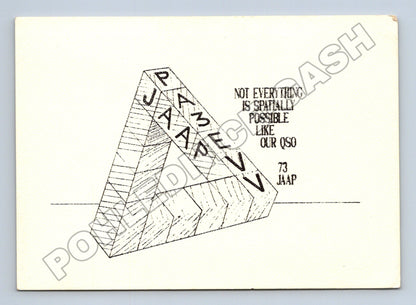 Pohlednice Nizozemsko QSL Jaap PA3EVV 1991 (M34465)