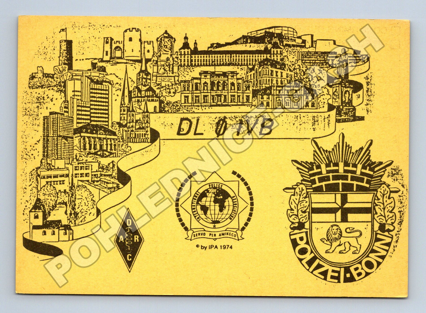 Pohlednice Německo Bonn IPA QSL karta 1991 (M34468)