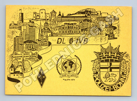 Pohlednice Německo Bonn IPA QSL karta 1991 (M34468)