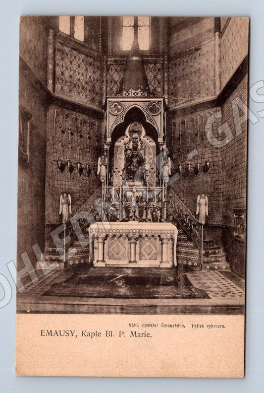 Pohlednice Praha Emauzy kaple (M3447)