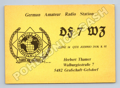 Pohlednice Německo radioamatérská karta DF7WZ 1991 (M34470)